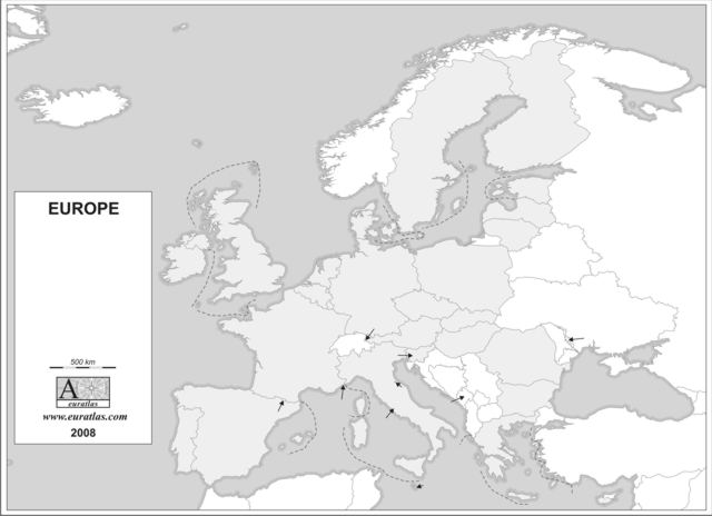 world map european countries. Modern and English Europe