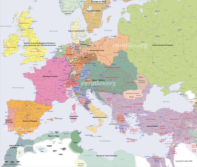 Click to download the Europe AD 1800 in French