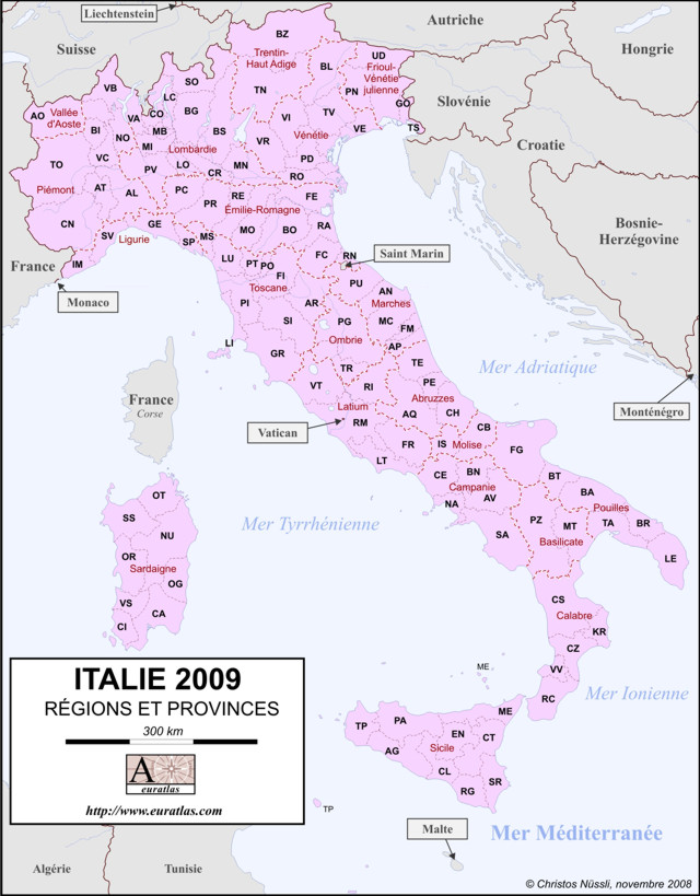 Click to download the Italie 2009, Labeled, Color